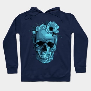 Skull With Flower Crown Hoodie